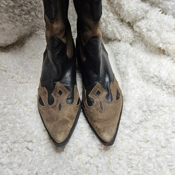 Reba Delilah Leather Pointed Toe Western Boots sz 7 - Picture 4 of 12